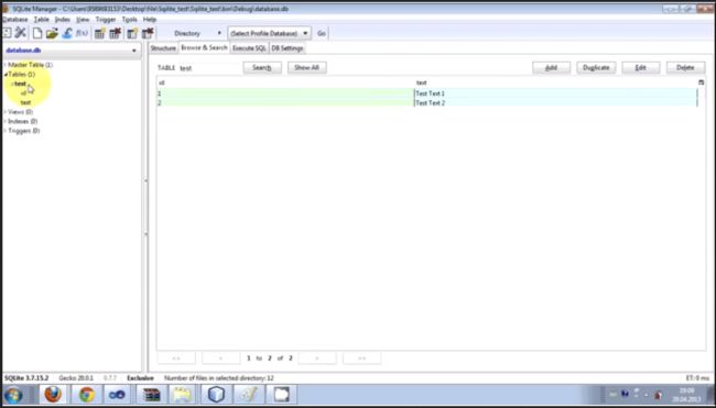 table in your database